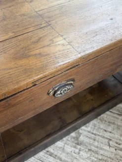 Table de gantier drapière 1900 chêne massif 330cm XL