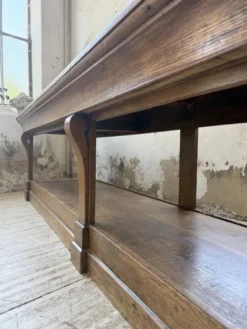 Table de gantier drapière 1900 chêne massif 330cm XL