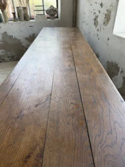 Table de gantier drapière 1900 chêne massif 330cm XL