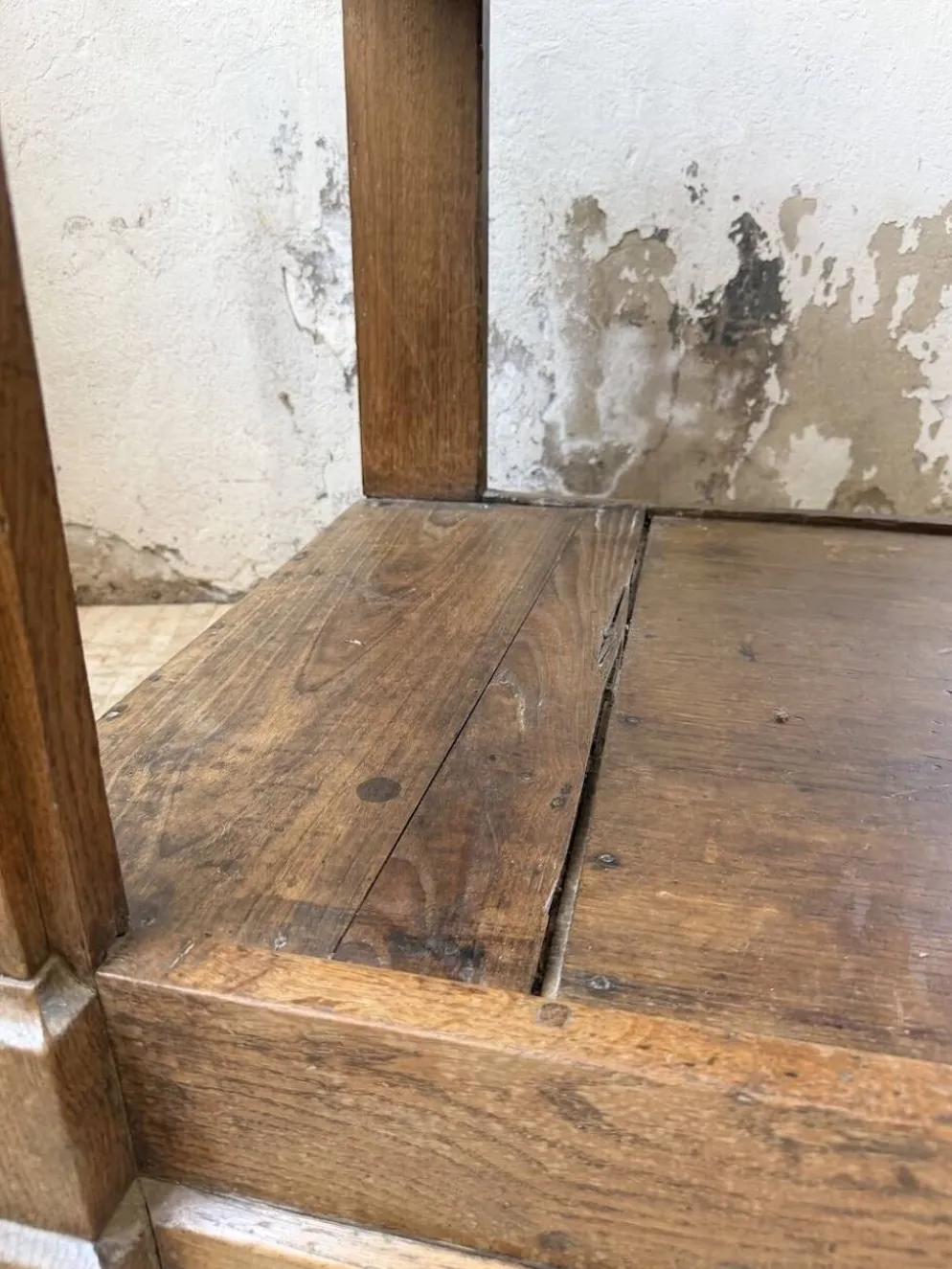 Table de gantier drapière 1900 chêne massif 330cm XL