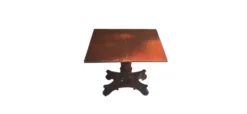 Table de jeu en livre ancien en acajou.