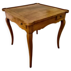 Table de jeux style Louis XV avec 4 tiroirs