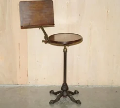 Table de lecture ou musique ajustable victorienne Leveson & Son métal