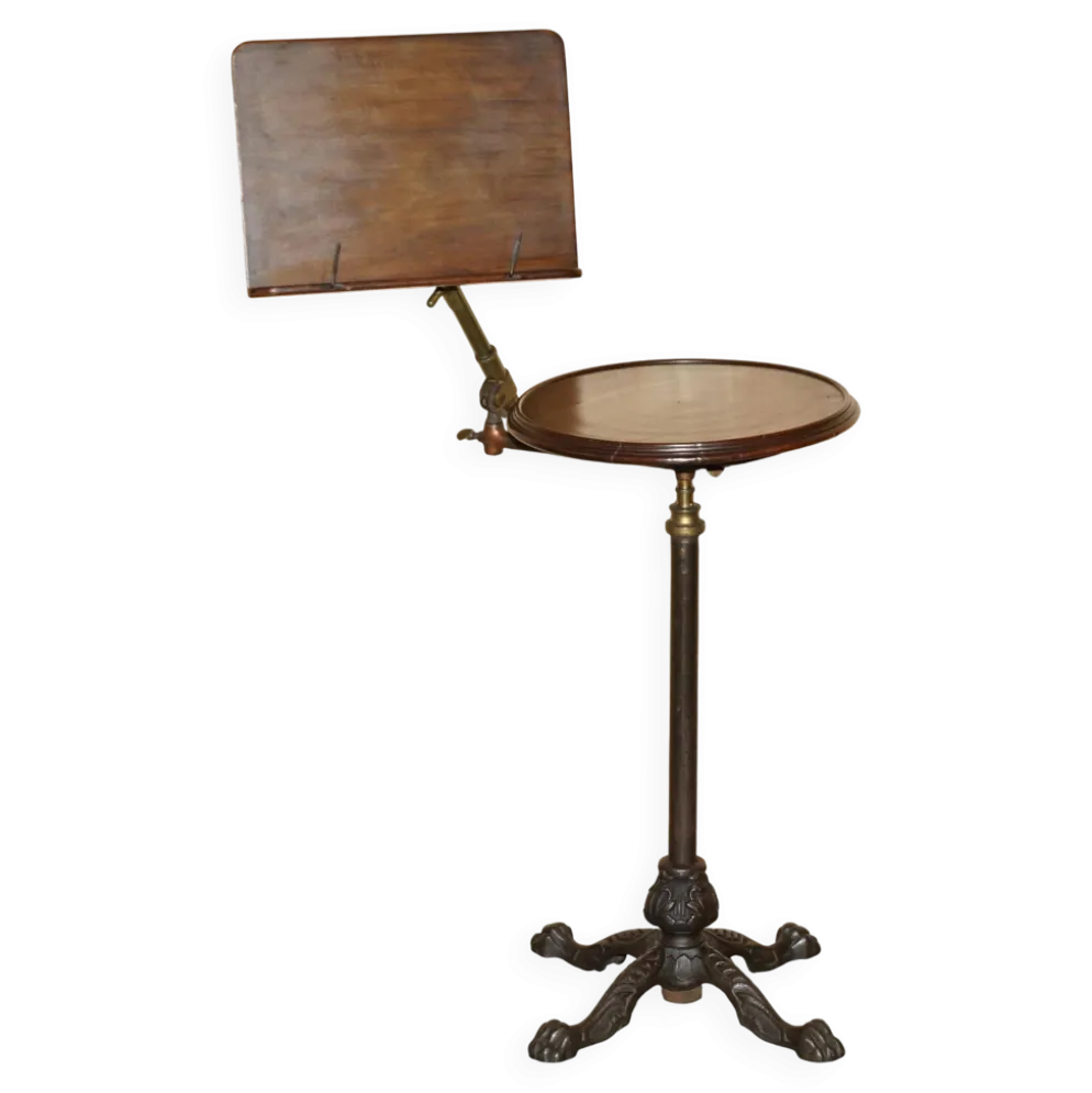 Table de lecture ou musique ajustable victorienne Leveson & Son métal