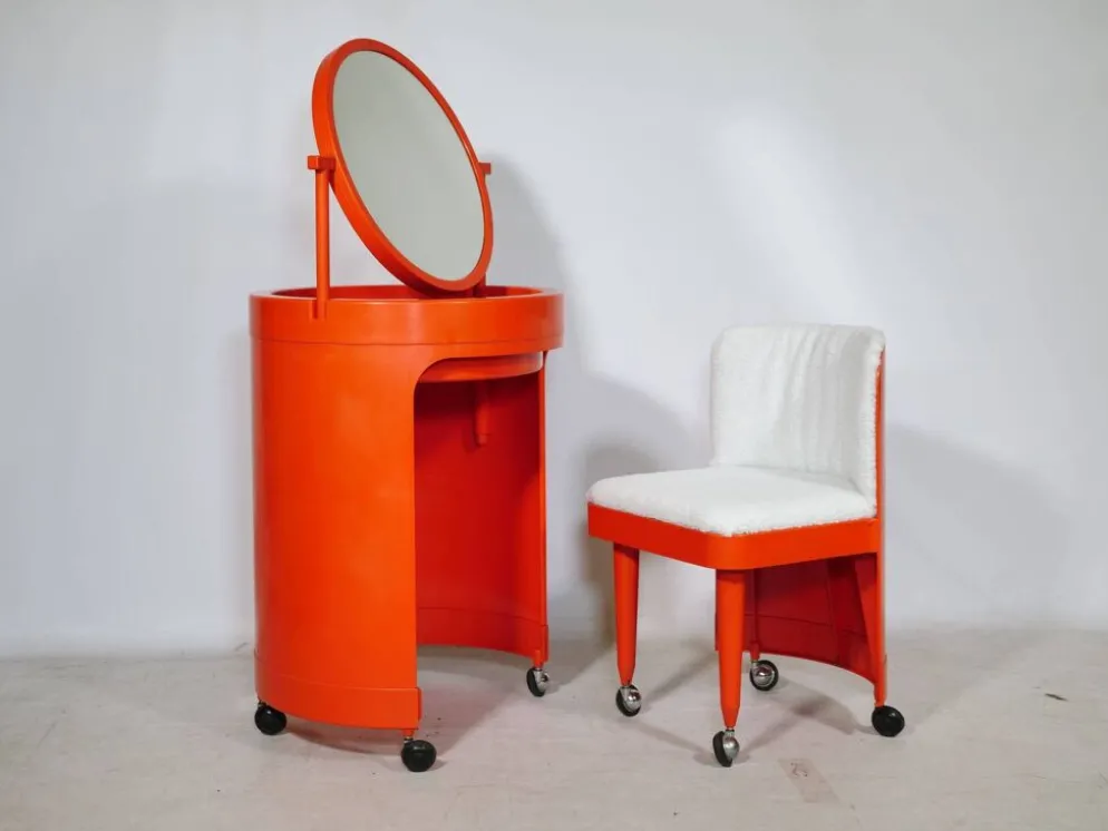 Table de maquillage en plastique par Studio Kastilia pour Fanini Fain S.P.A., années 1970.