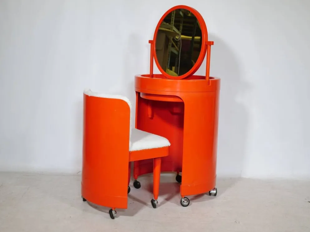 Table de maquillage en plastique par Studio Kastilia pour Fanini Fain S.P.A., années 1970.