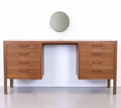 Table de maquillage en teck Gordon Russell du milieu du siècle