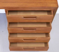 Table de maquillage en teck Gordon Russell du milieu du siècle