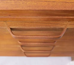 Table de maquillage en teck Gordon Russell du milieu du siècle