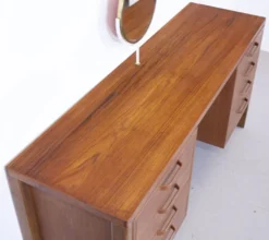 Table de maquillage en teck Gordon Russell du milieu du siècle