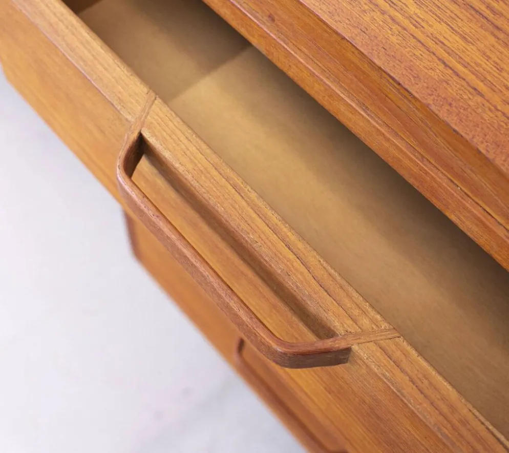 Table de maquillage en teck Gordon Russell du milieu du siècle