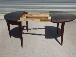 Table demi-lune, console de style Empire