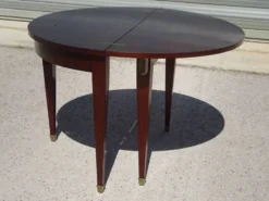 Table demi-lune, console de style Empire