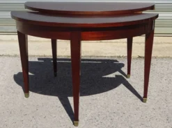 Table demi-lune, console de style Empire