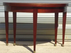 Table demi-lune, console de style Empire