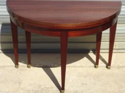 Table demi-lune, console de style Empire