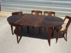 Table demi-lune, console de style Empire