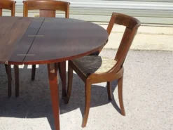 Table demi-lune, console de style Empire