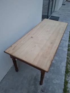 Table de métier ancienne, 2 tiroirs, piètements Louis Philippe