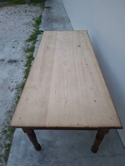 Table de métier ancienne, 2 tiroirs, piètements Louis Philippe