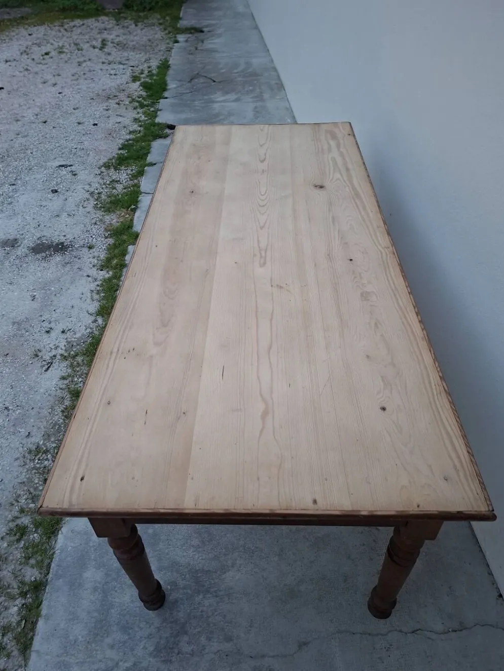 Table de métier ancienne, 2 tiroirs, piètements Louis Philippe
