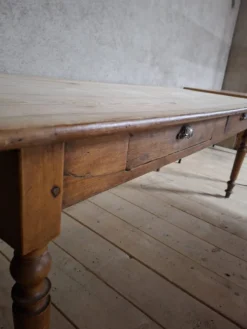Table de métier ancienne, 2 tiroirs, piètements Louis Philippe