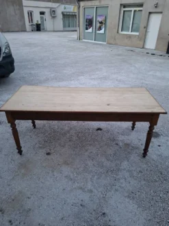 Table de métier ancienne, 2 tiroirs, piètements Louis Philippe