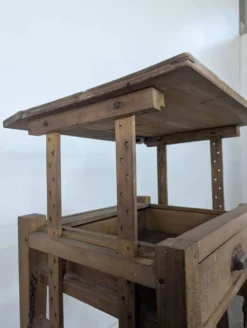 Table de métier bureau escamotable