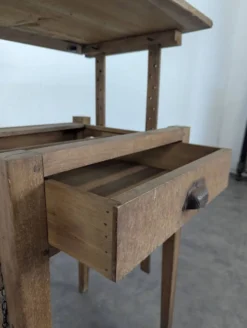 Table de métier bureau escamotable