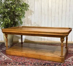 Table de métiers 19ème en sapin d'origine anglaise
