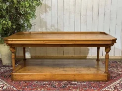 Table de métiers 19ème en sapin d'origine anglaise