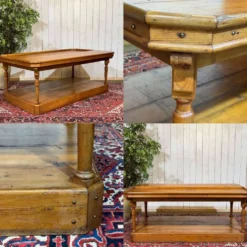 Table de métiers 19ème en sapin d'origine anglaise
