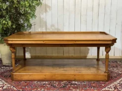 Table de métiers 19ème en sapin d'origine anglaise