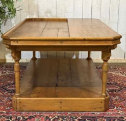 Table de métiers 19ème en sapin d'origine anglaise
