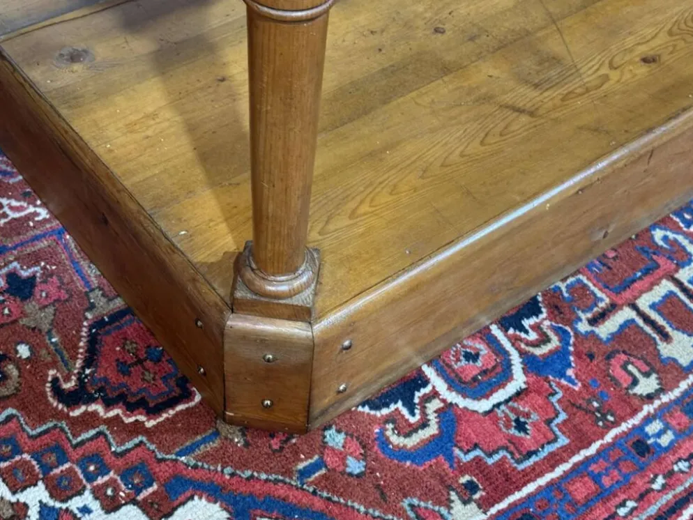 Table de métiers 19ème en sapin d'origine anglaise