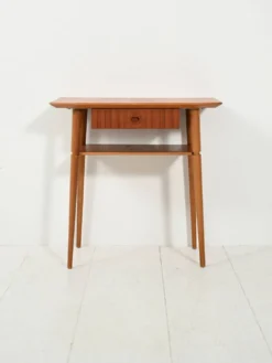 Table de nuit en teck scandinave des années 1960