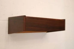 Table de nuit flottante en palissandre, 1 tiroir, Danemark 1970