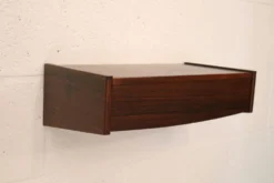 Table de nuit flottante en palissandre, 1 tiroir, Danemark 1970