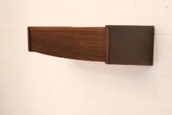 Table de nuit flottante en palissandre, 1 tiroir, Danemark 1970