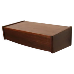 Table de nuit flottante en palissandre, 1 tiroir, Danemark 1970