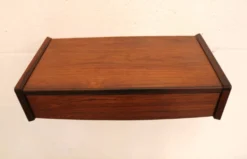 Table de nuit flottante en palissandre, 1 tiroir, Danemark 1970