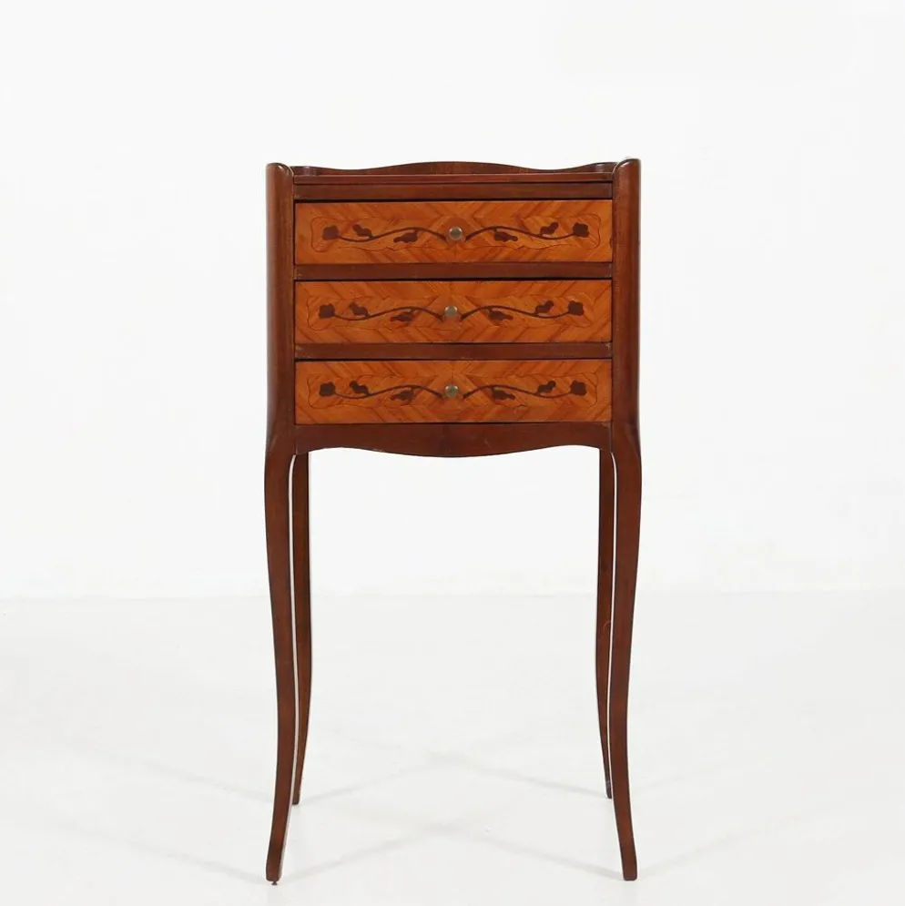 Table de nuit ou petit cabinet de style Napoléon III du 20e siècle