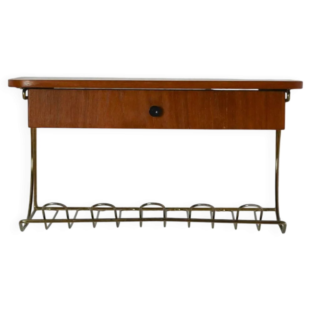 Table de nuit suspendue des années 60