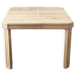 Table de repas art déco bois massif