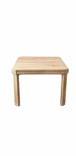 Table de repas art déco bois massif