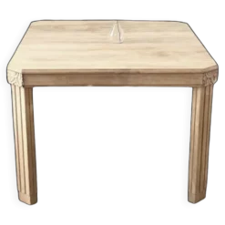 Table de repas art déco bois massif