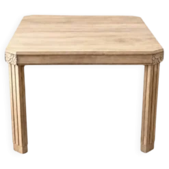 Table de repas art déco bois massif