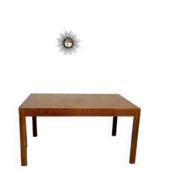 Table de repas extensible design italien 60 palissandre géométrique