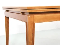 Table de repas extensible en acajou blond