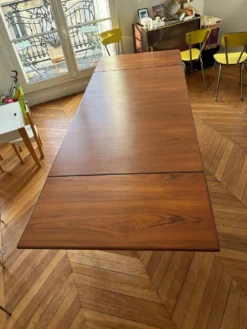 Table de repas extensible en teck par Ib Kofod-Larsen